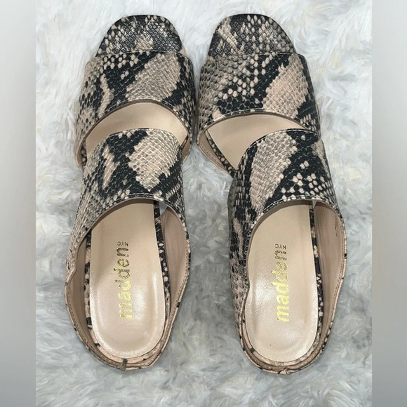 Madden Girl | Snake Print Chunky Heels - Picture 5 of 14